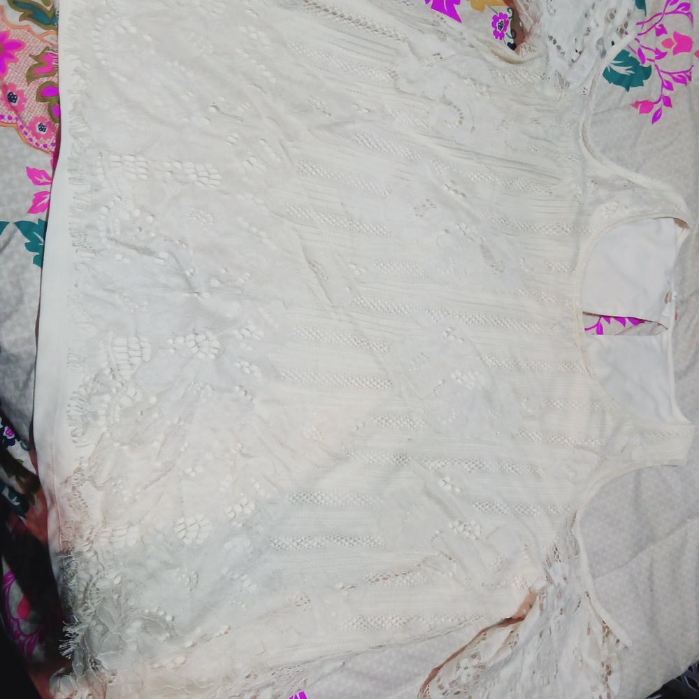 Maurices Cream Lace Blouse
